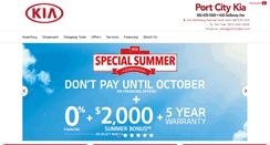 Desktop Screenshot of portcitykia.com
